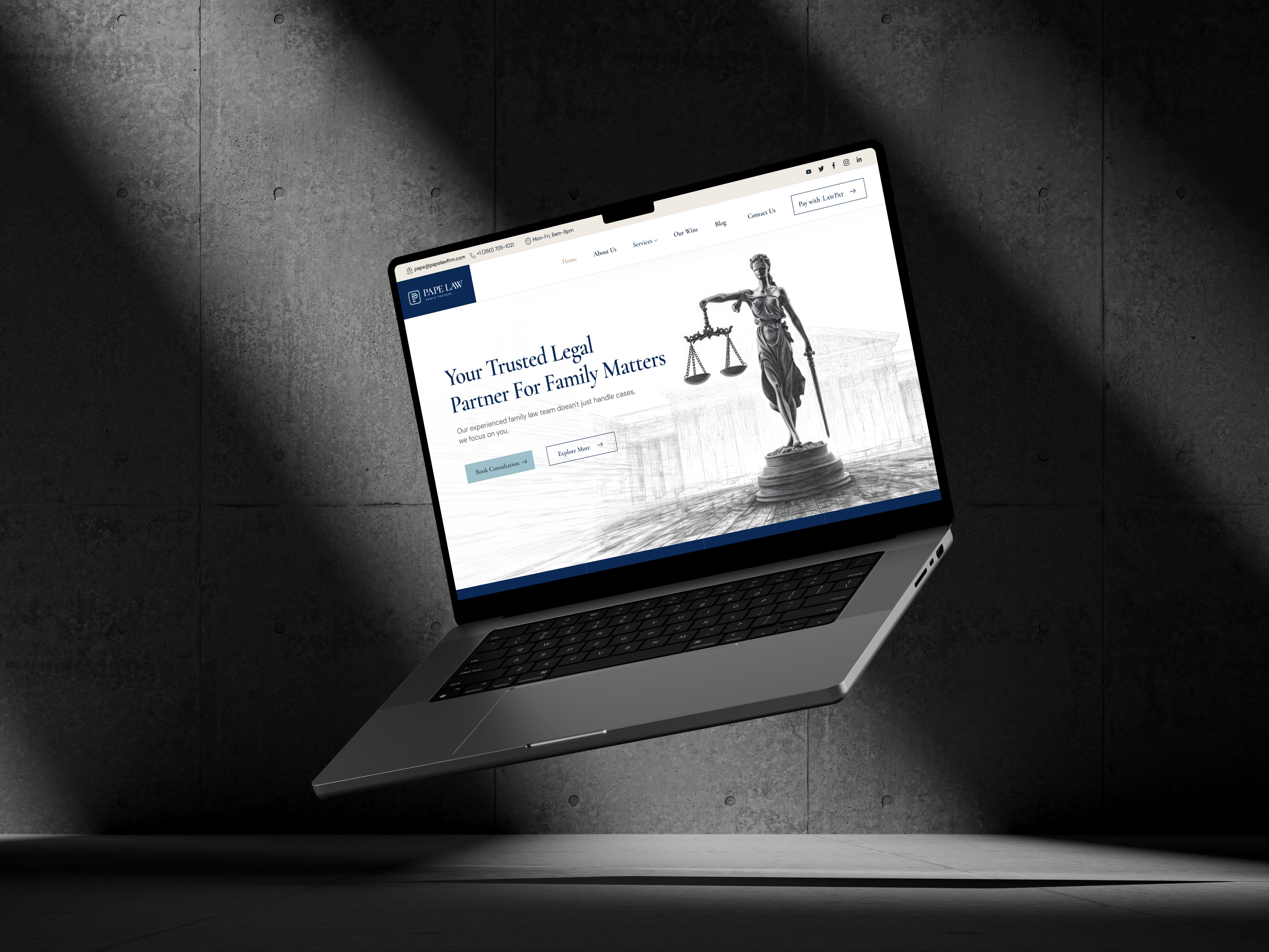 Pape Law web design