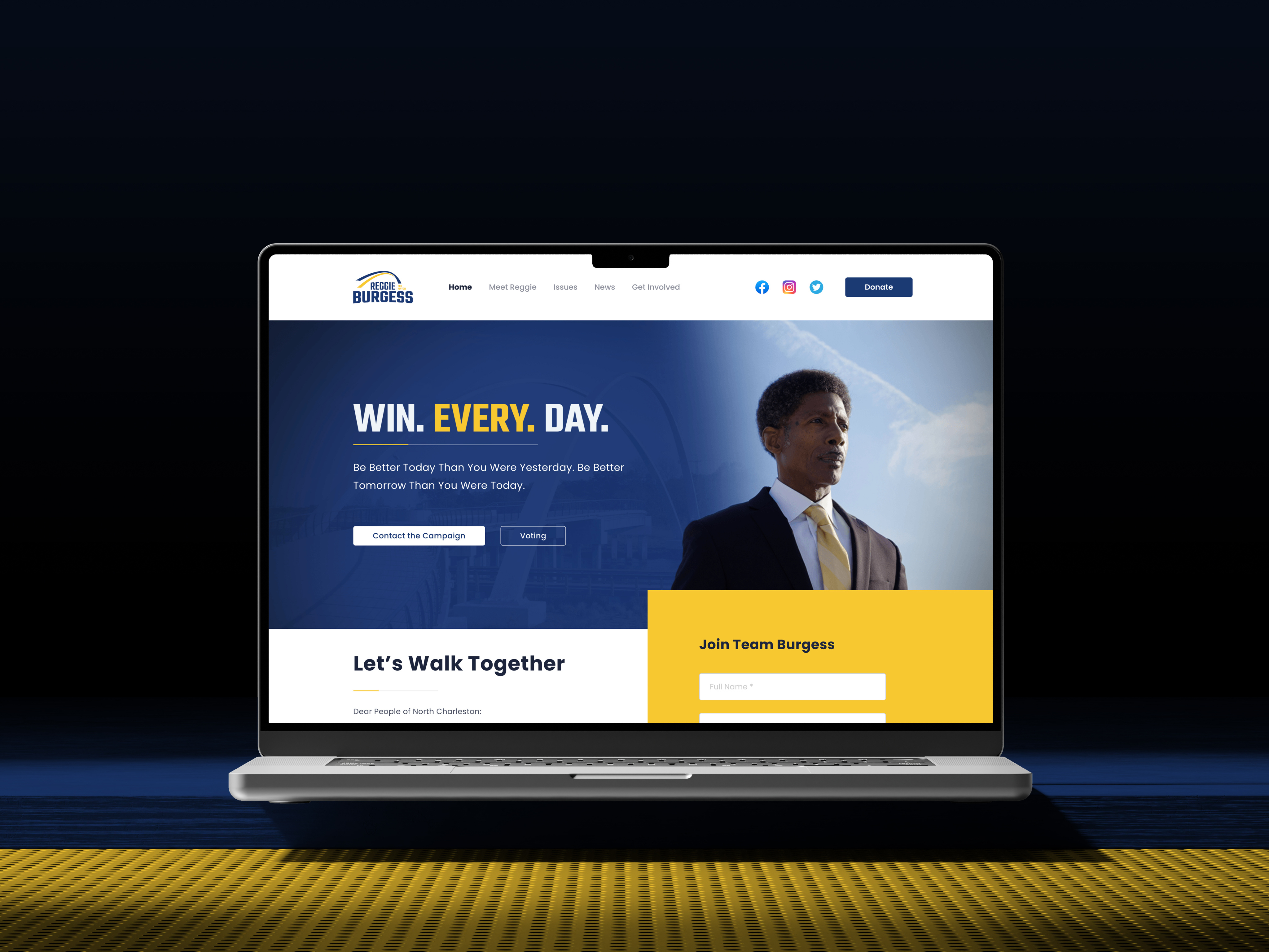 Reggie Burgess web design