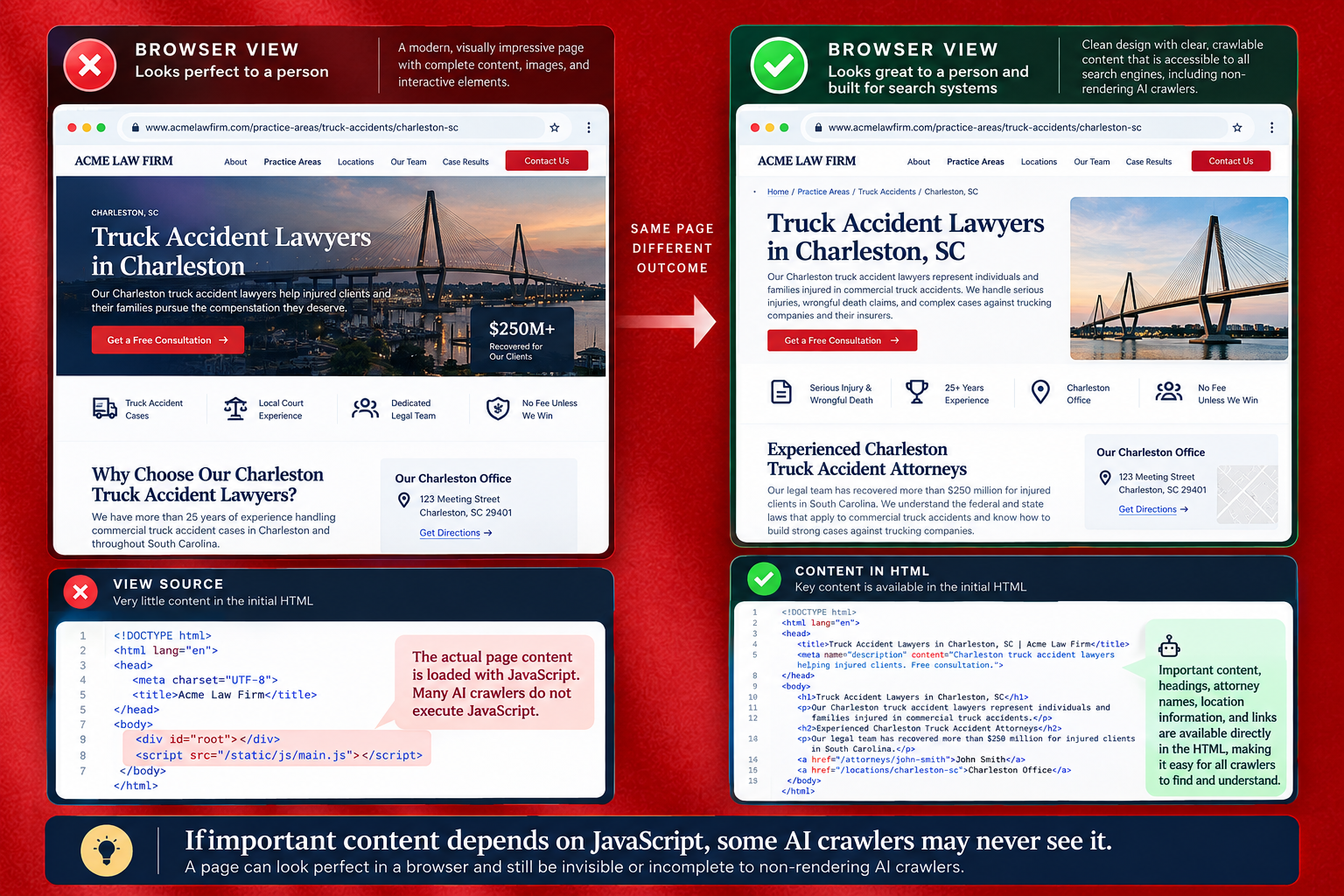 Crawlable content for AI Engines