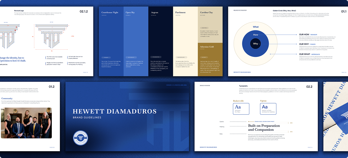 Hewett Diamadrous visual identity solution 1