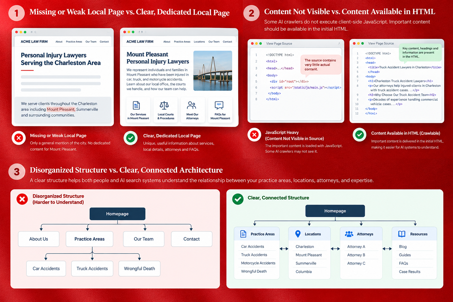 Ideal website structure for AI engines crawling