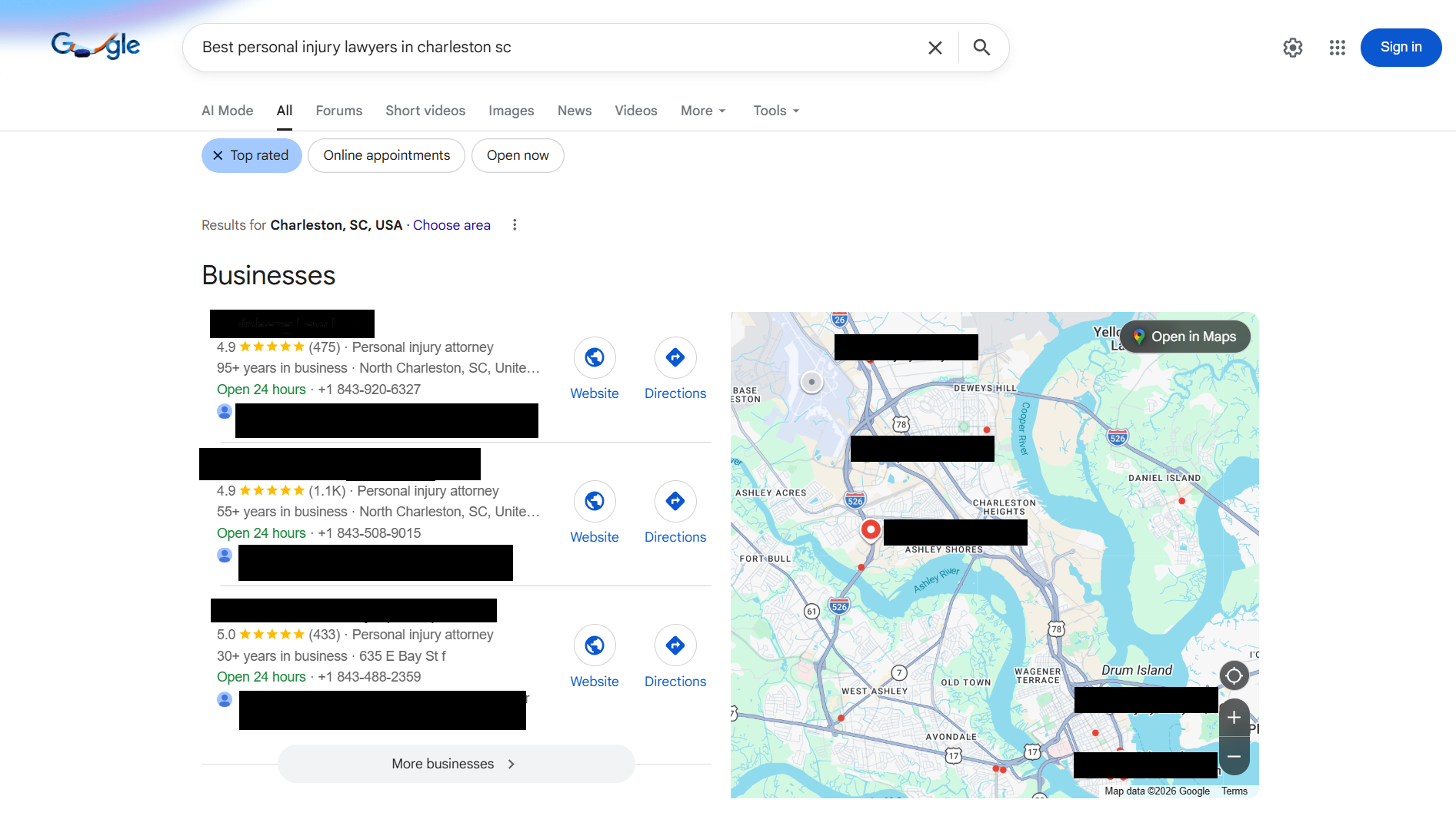 Reviews influence local SEO Rankings