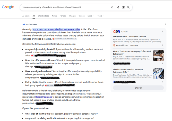 YouTube Links in AI Overviews