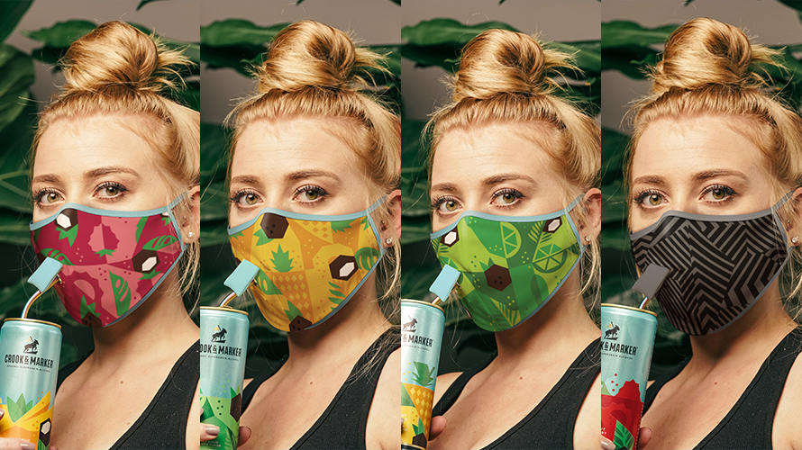 Company Promotes a Seltzer-Sipping Mask 