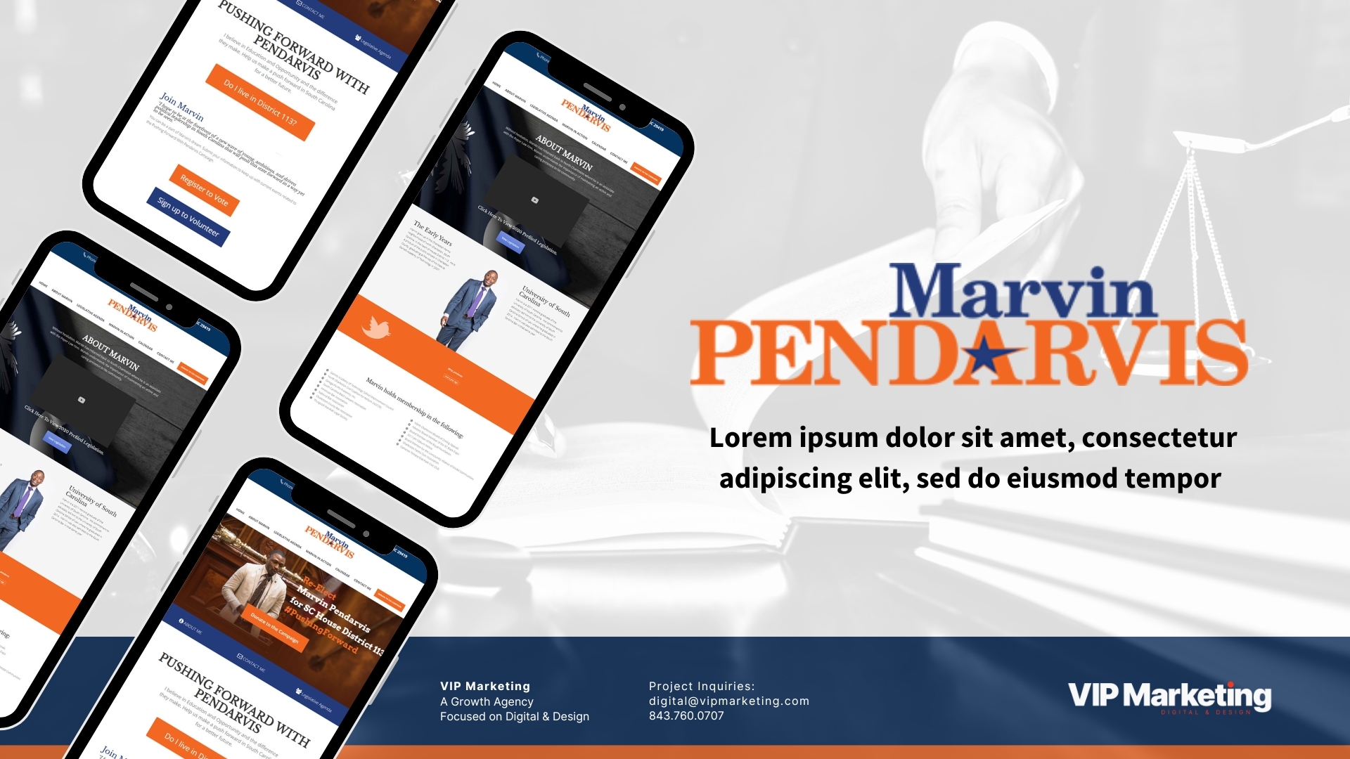 Marvin Pendarvis web Design